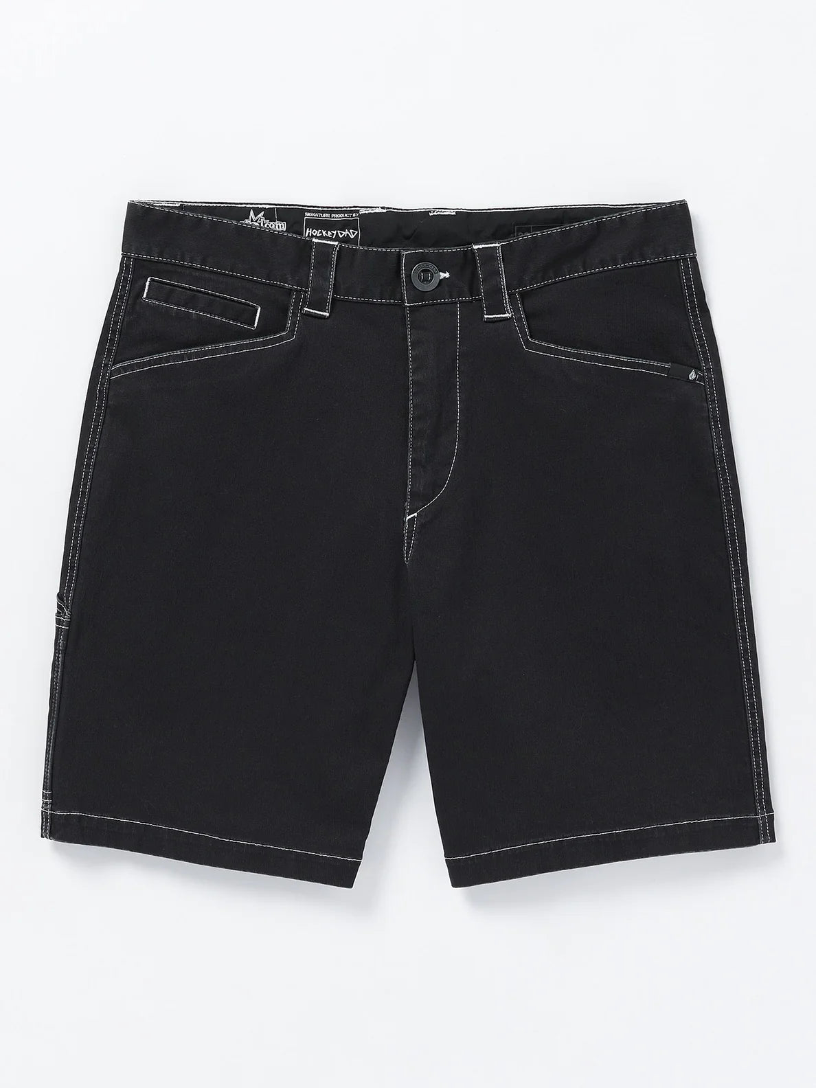 VOLCOM ENTERTAINMENT HOCKEY DAD SHORT 20 BLACK