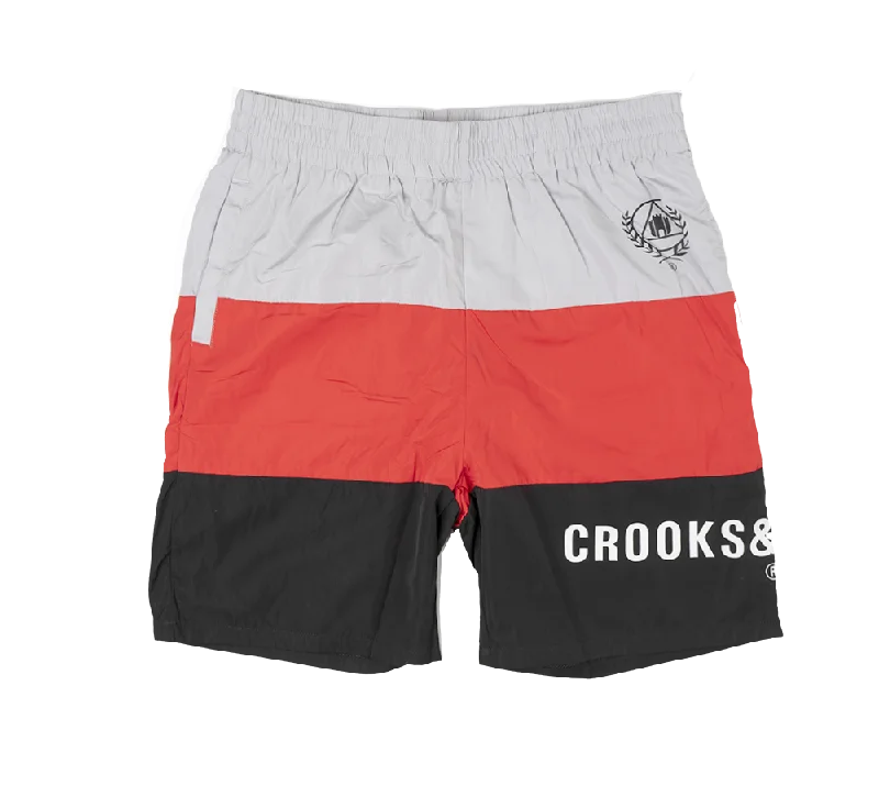 CROOKS & CASTLES SWIM SHORTS GREY - CC2020602