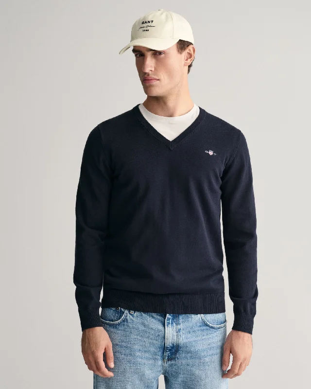 GANT Classic Cotton V-Neck Jumper