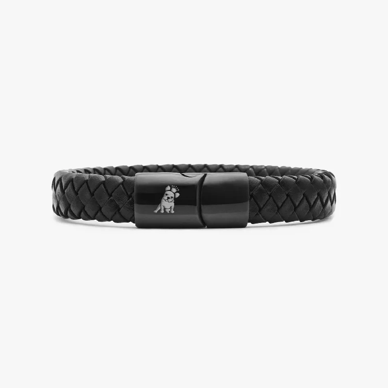 Men's Leather Braided Bracelet