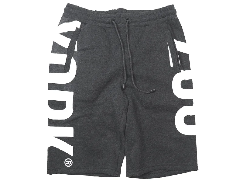 ZOO YORK LOGO SWEAT SHORTS CHARCOAL HTR - ZY11N41