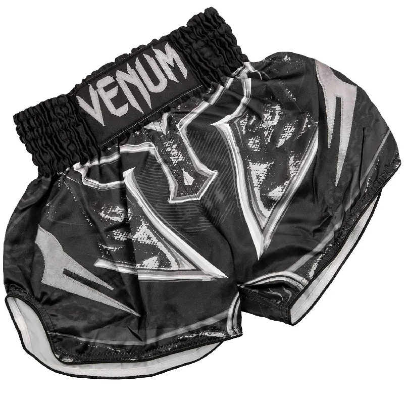 Venum Gladiator 3.0 Muay Thai Shorts - Black/Grey - Exclusive