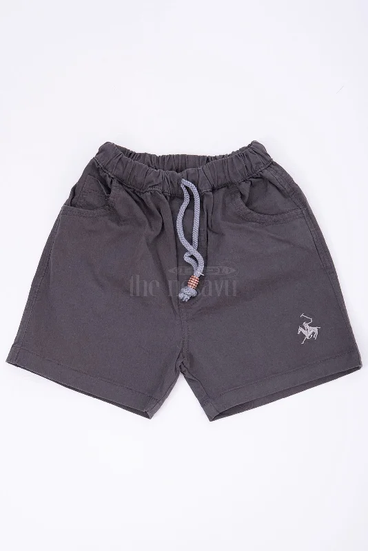 Classic Charcoal Grey Kids Shorts