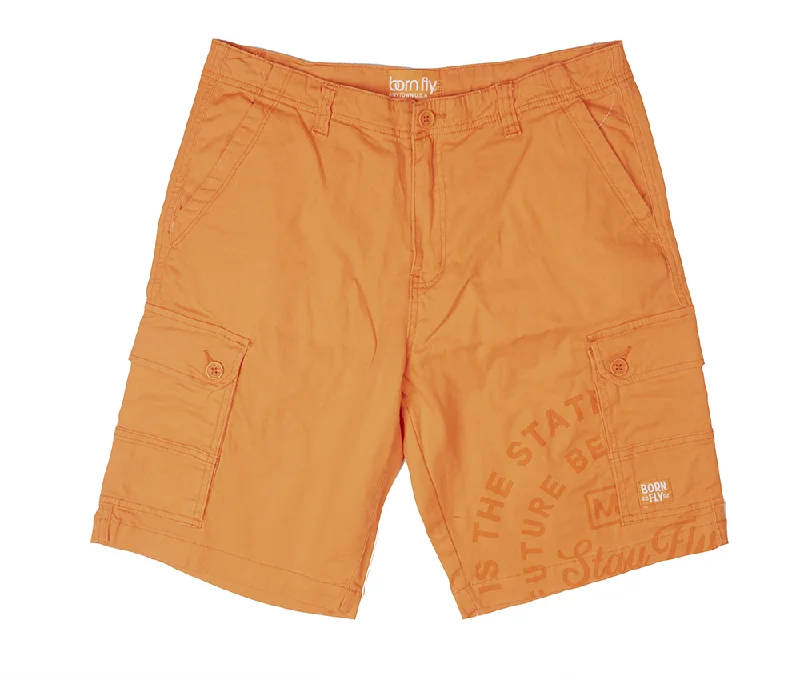 BORN FLY CARGO SHORTS ORANGE - B05B2781