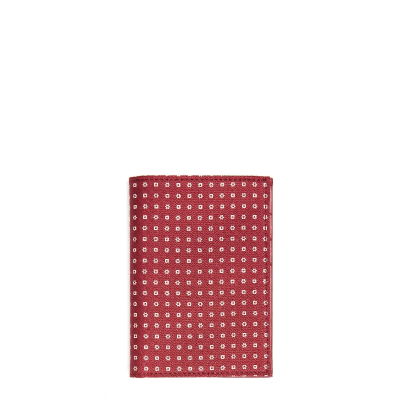 BURGUNDY VERTICAL WALLET