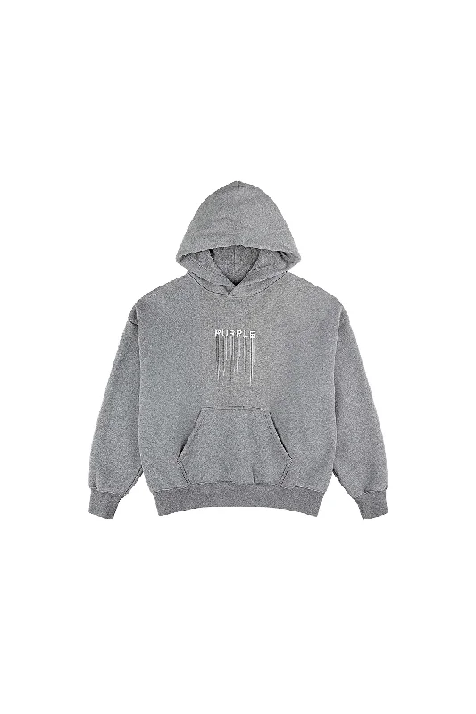 PURPLE BRAND - Trademark Drip Hoodie (Grey)