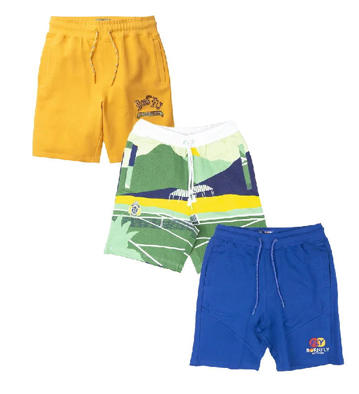 BORN FLY ASSORTED SWEAT SHORTS - BFSSHT11