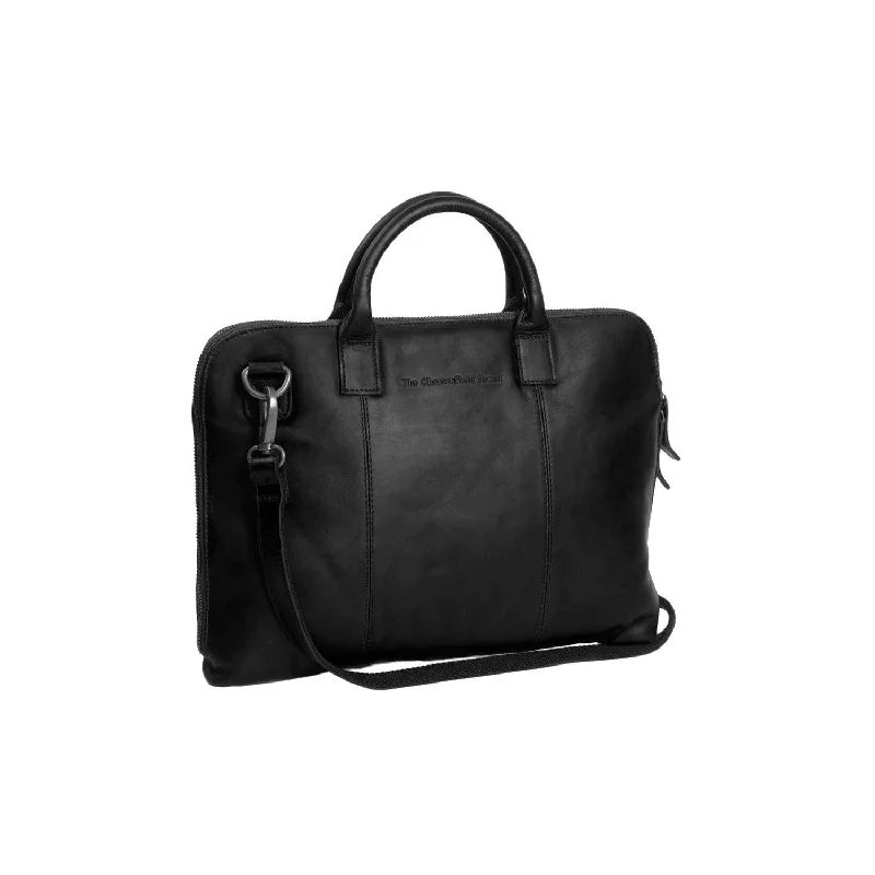 Leather Laptop Bag - The Chesterfield Brand Harvey Black