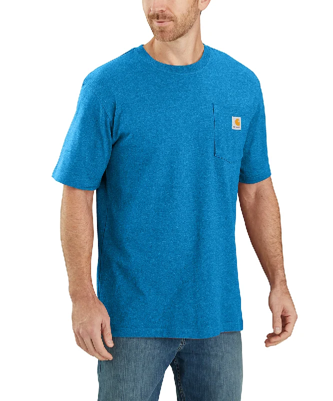 Carhartt K87 Workwear Pocket T-Shirt - Marine Blue Heather