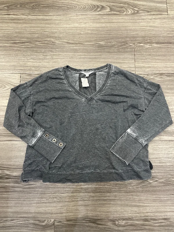 Top Long Sleeve By Jane And Delancey In Grey, Size: Xl