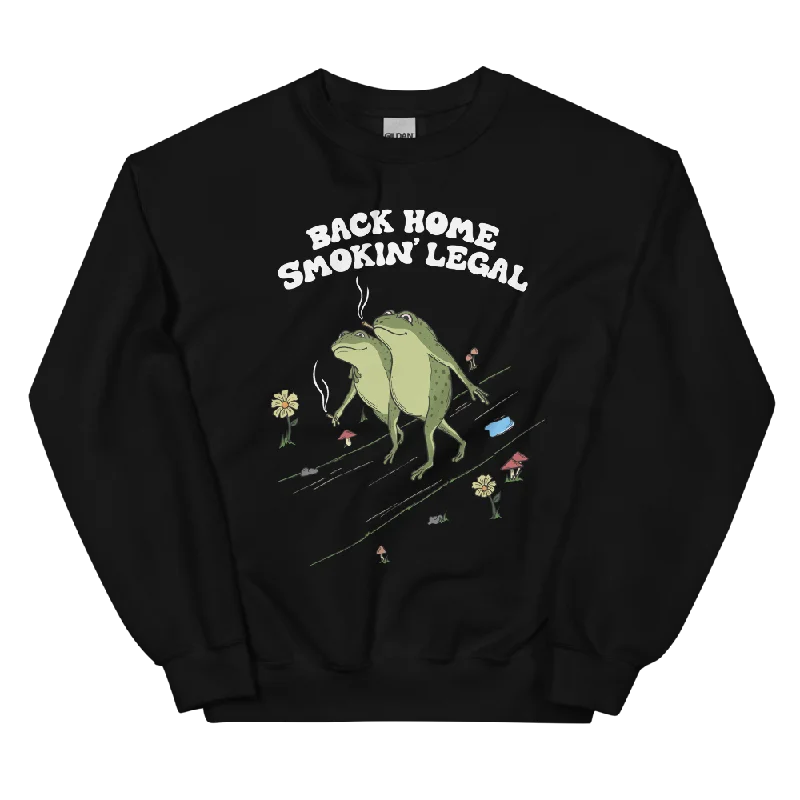 Back Home Smokin Legal Graphic Sweatshirt