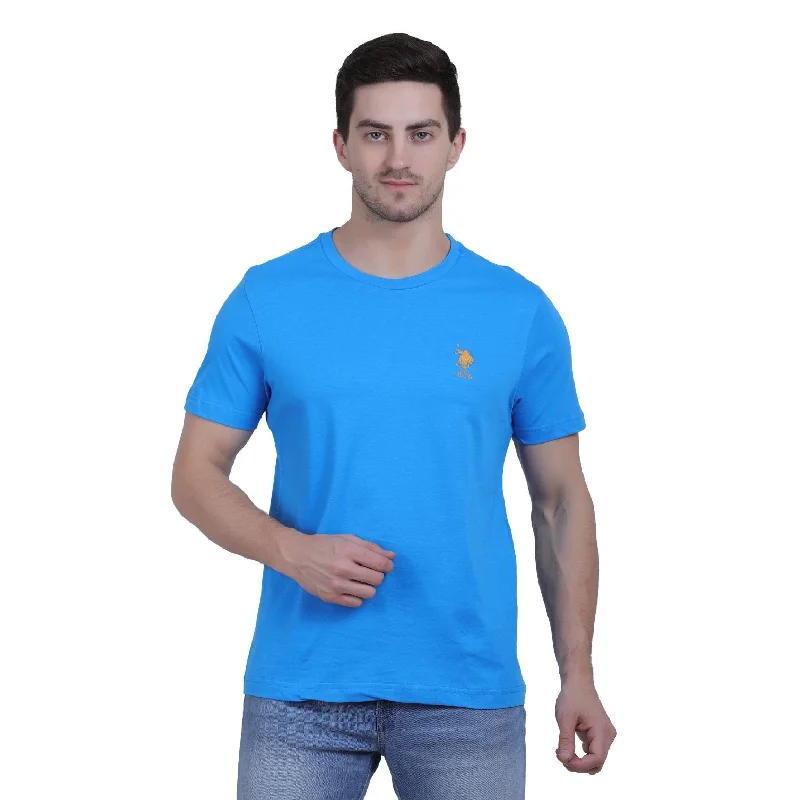 U.S. Polo Assn. Cotton Casual Blue T-shirt For Men