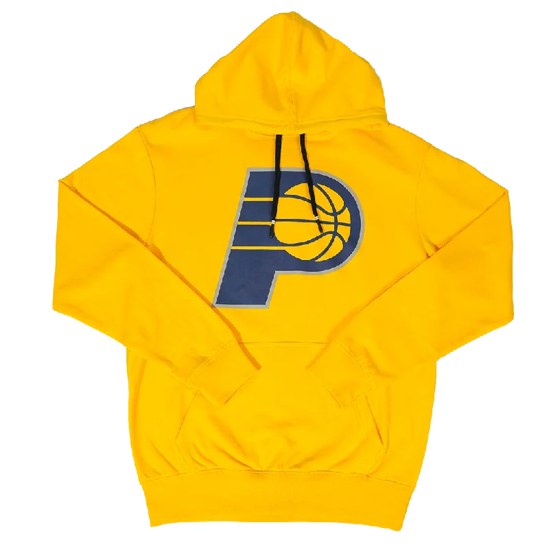 Adult Indiana Pacers Primary Logo Hooded Sweatshirt in Gold by Stadium Essentials