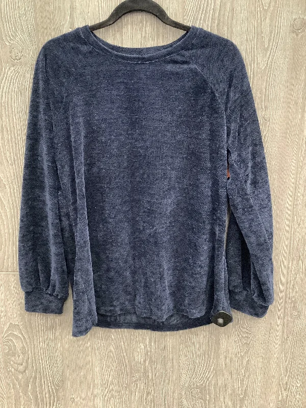 Top Long Sleeve By Clothes Mentor In Blue, Size: M