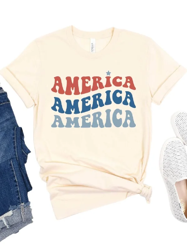 America America America Patriotic T-Shirt