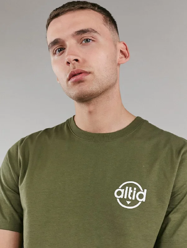 Low Carbon Cotton Graphic T-shirt | Khaki