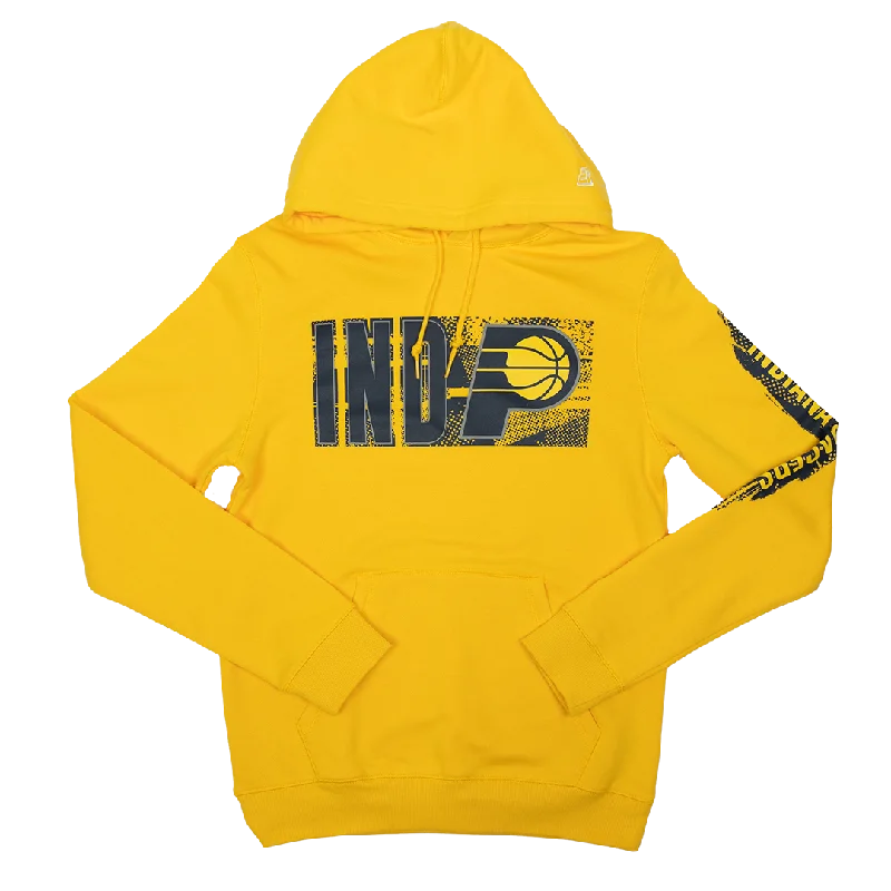 Adult Indiana Pacers 24-25' Tip-Off Hooded Sweatshirt in Gold by New Era