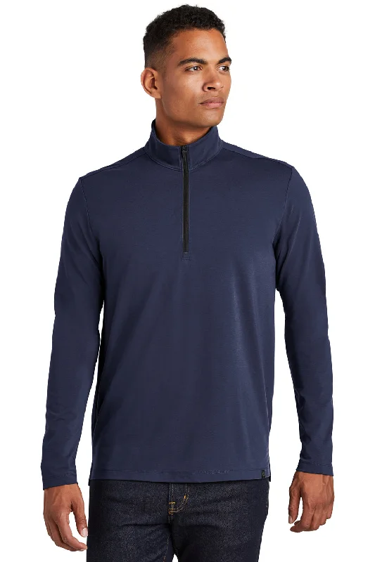 Ogio Mens Limit Moisture Wicking 1/4 Zip Sweatshirt - Navy Blue