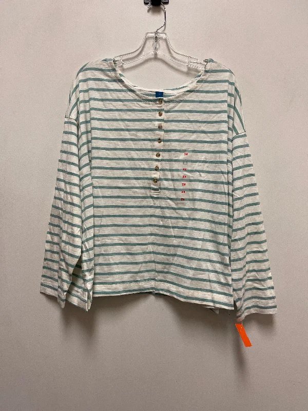 Top Long Sleeve By Old Navy In Striped Pattern, Size: 3x