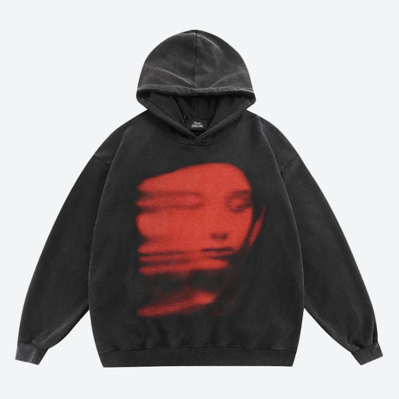 Red Face Hoodie