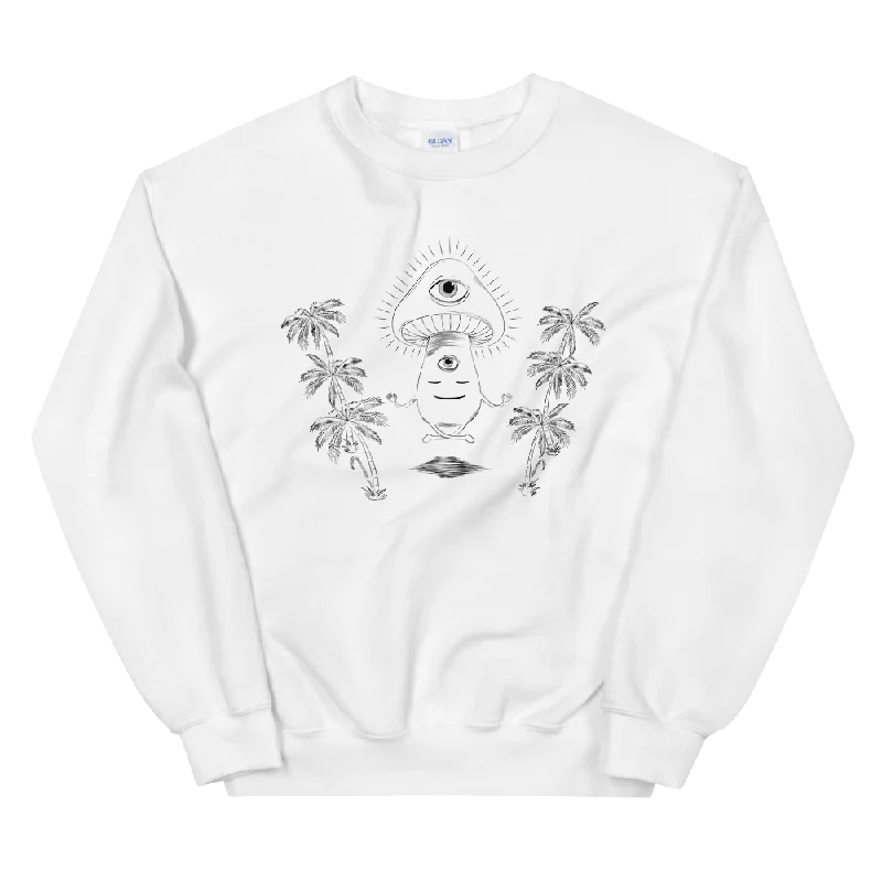 Shroom Beach Meditating Graphic Sweatshirt