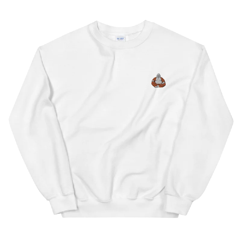 Buddha Embroidery Graphic Sweatshirt