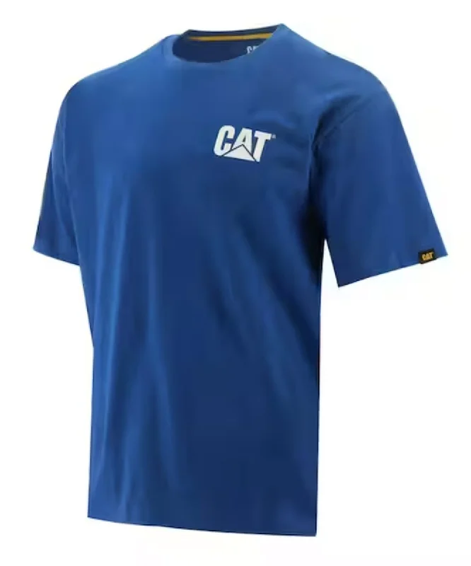 Caterpillar Short Sleeve Trademark T-Shirt - Memphis Blue