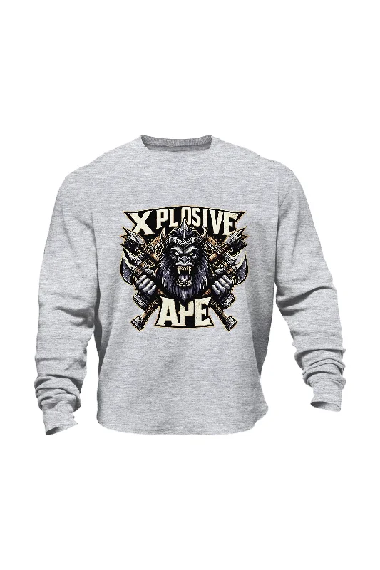 XAPE Battle Axe Sweatshirt - Sports Grey