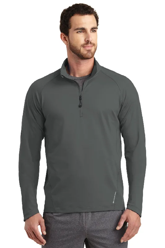 Ogio Mens Endurance Radius Moisture Wicking 1/4 Zip Sweatshirt - Gear Grey