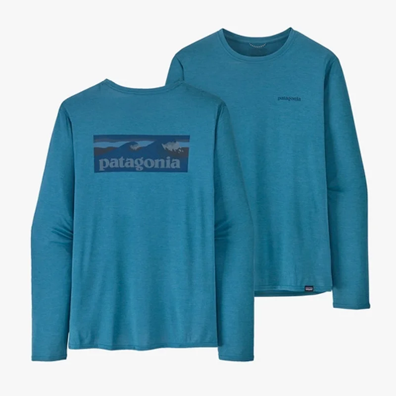 Patagonia Capilene Cool Daily Graphic Men's L/S T-Shirt - Wavy Blue