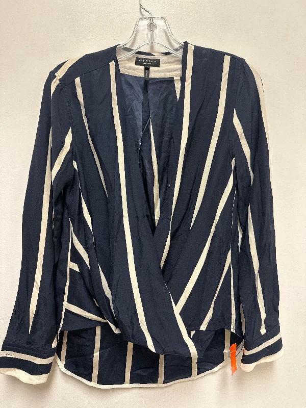 Top Long Sleeve By Rag And Bone In Navy, Size: Xs