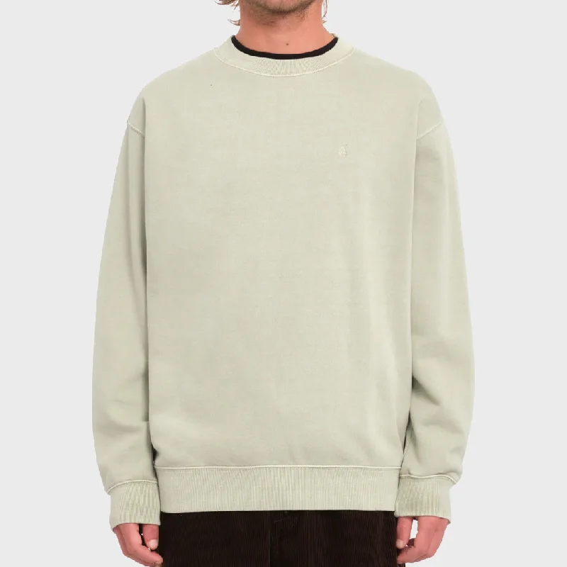 Volcom Mens Single Stone Sweatshirt - Green Tea