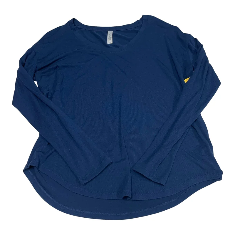 Athletic Top Long Sleeve Crewneck By Athleta In Blue, Size: S