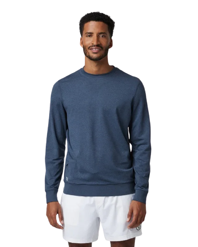 Ponto Performance Crew Sweatshirt in Azure Heather