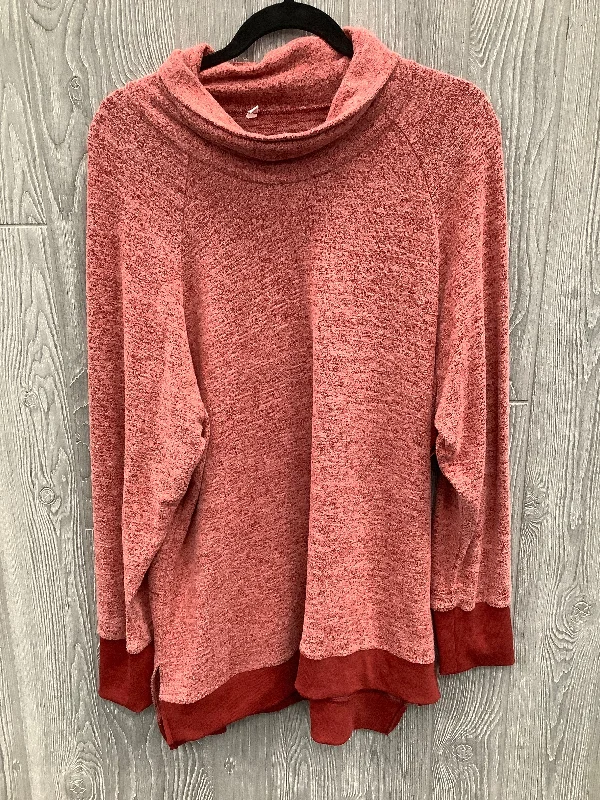 Top Long Sleeve By Clothes Mentor In Red, Size: M