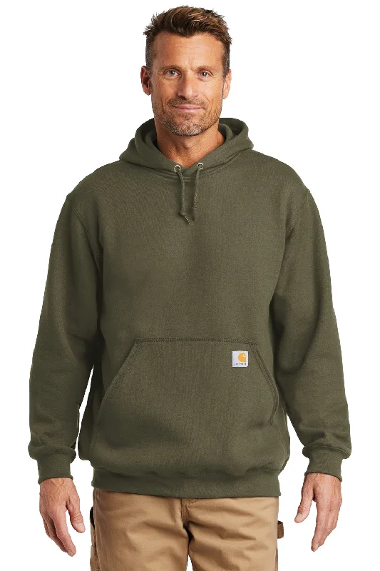 Carhartt Mens Hooded Sweatshirt Hoodie w/ Pouch Pocket - Moss Green