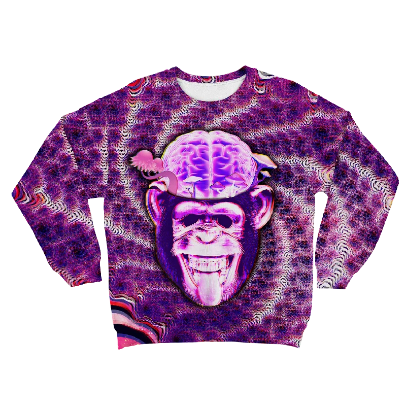 Ston~ Ape Brain All Over Print Unisex Sweatshirt