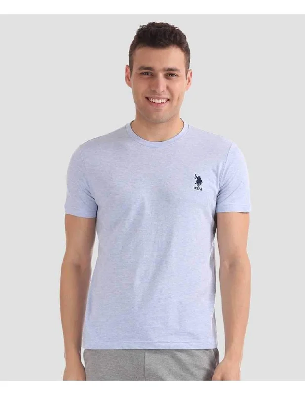 U.S. Polo Assn. Cotton Casual Blue T-shirt For Men