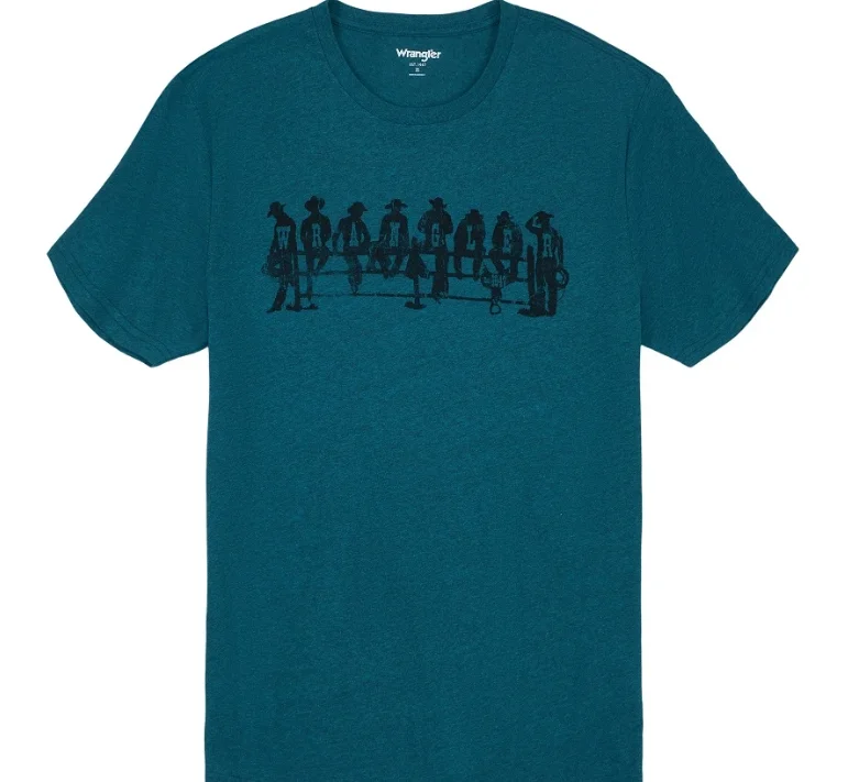 Wrangler Men's Cowboy Fence Graphic Tee