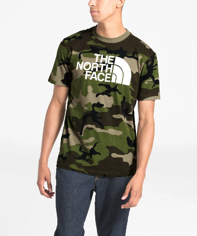 The North Face Men's Short Sleeve Half Dome Camo Tee - Dune Beige Jeffery Camo