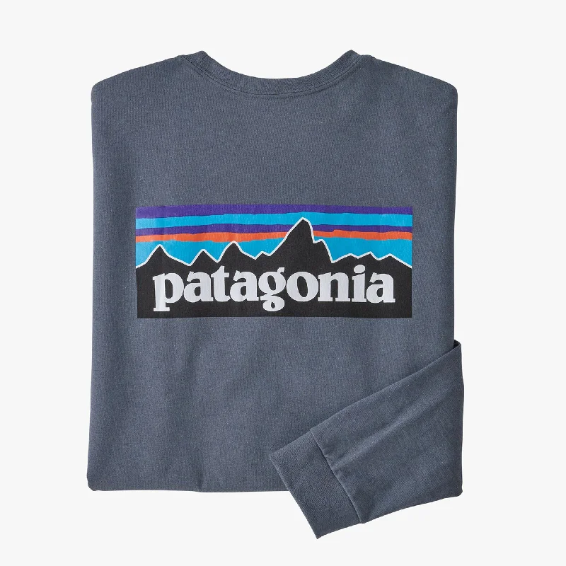 Patagonia P-6 Logo Responsibili-Tee Men's L/S T-Shirt - Grey