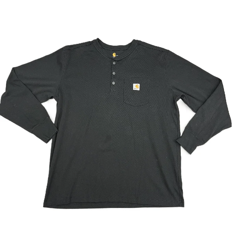 Top Long Sleeve By Carhartt In Black, Size: 2x