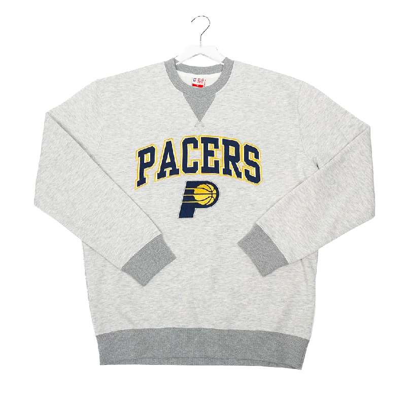 Adult Indiana Pacers Kickback Crewneck Sweatshirt in Grey by UNK