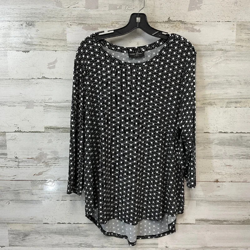 Top Long Sleeve By Lane Bryant In Black, Size: 2x