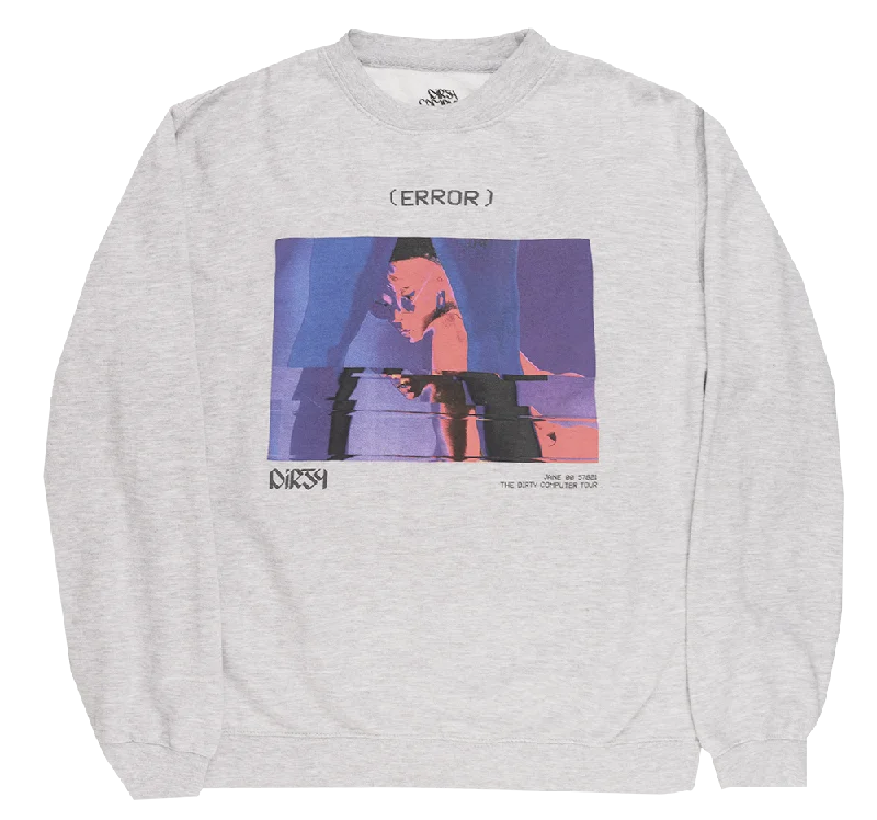 JANELLE MONAE CREWNECK GREY - CORRUPTION