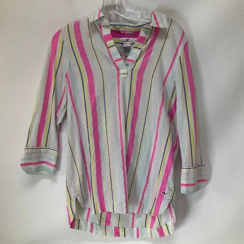 Top Long Sleeve By Vineyard Vines In Multi-colored, Size: Xs