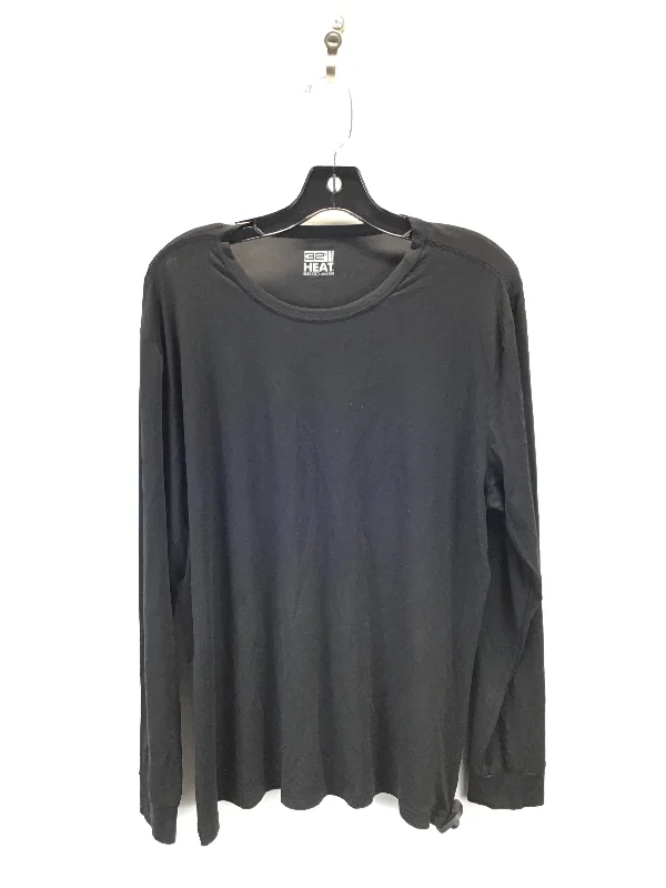 Athletic Top Long Sleeve Crewneck By 32 Degrees In Black, Size: Xl