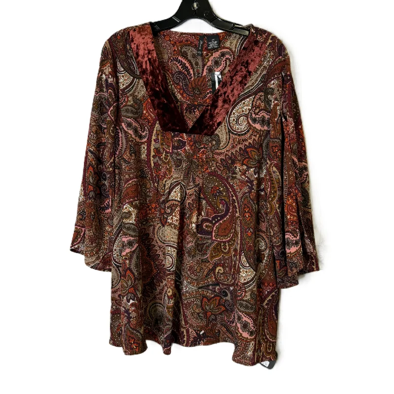 Top Long Sleeve By New Directions In Multi-colored, Size: 2x