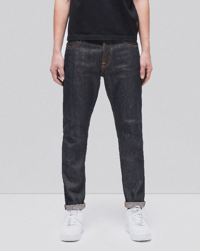 Nudie Steady Eddie II Regular Tapered Mens Jeans - Dry Selvage