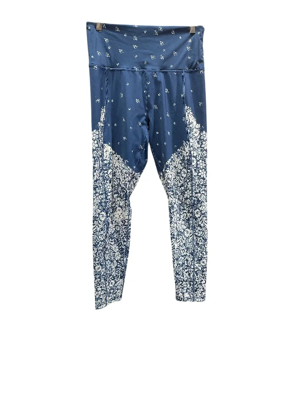 Athletic Leggings By Free People In Floral Print, Size: L